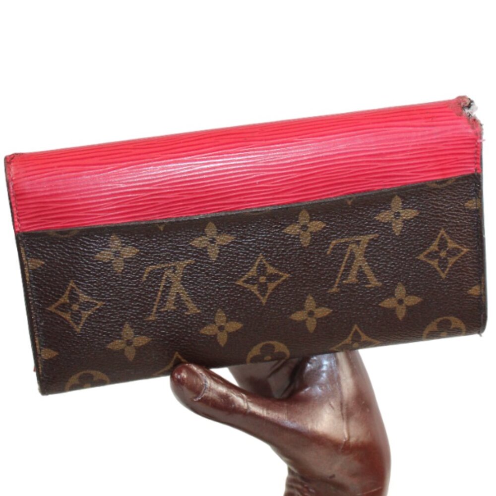 Louis Vuitton Pigment Marie-Lou Monogram & Red Long Wallet - Picture 8 of 9